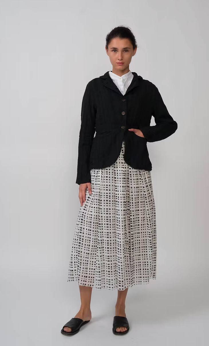 Hannoh Wessel Black Check Juliette Skirt