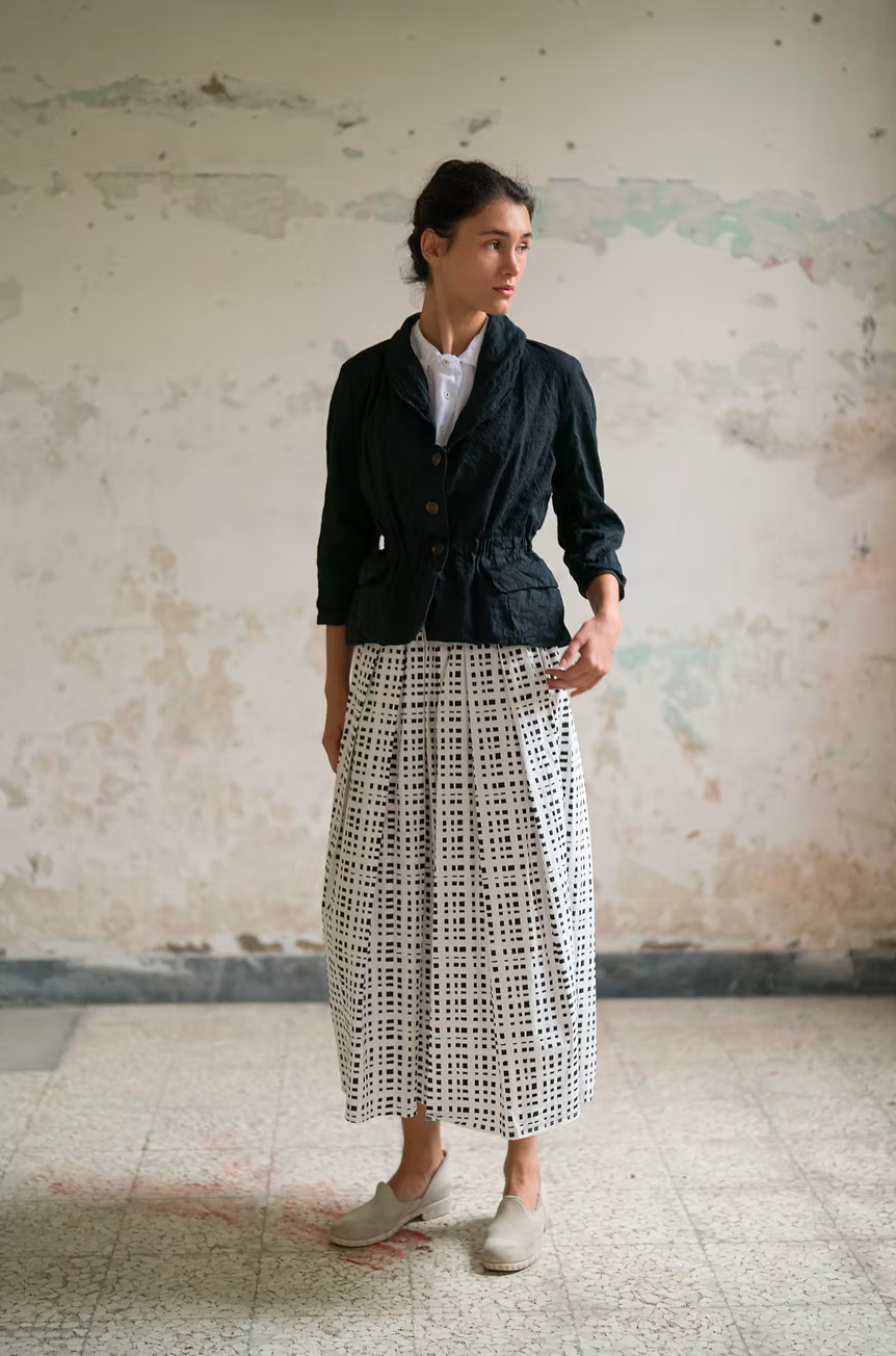 Hannoh Wessel Black Check Juliette Skirt