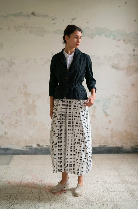 Hannoh Wessel Black Check Juliette Skirt
