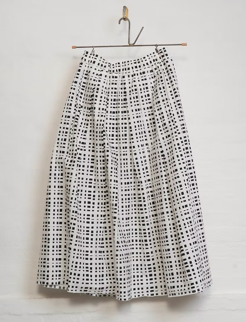 Hannoh Wessel Black Check Juliette Skirt