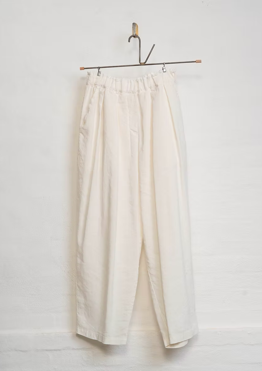 Hannoh Wessel Silk Blend Padme Pants in Natural