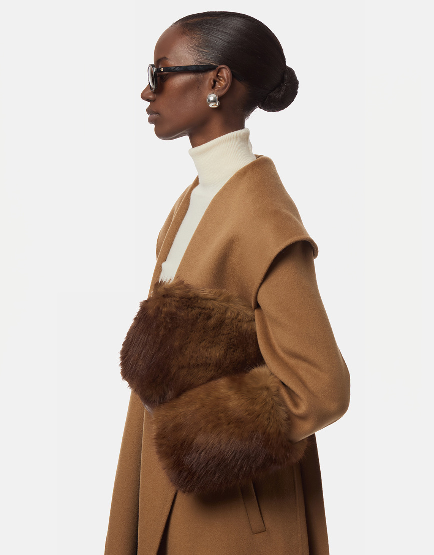 APPARIS Jill Wool Coat in Camel