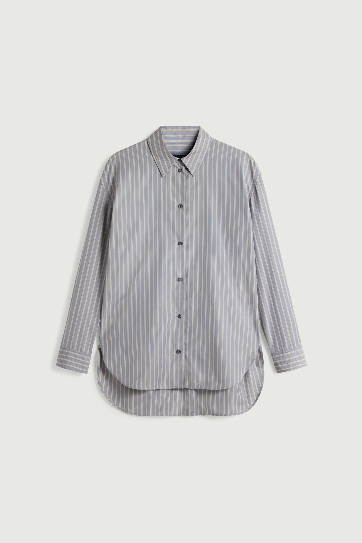 Soeur Oversized Grenade Striped Shirt in Anthracite / Bronze