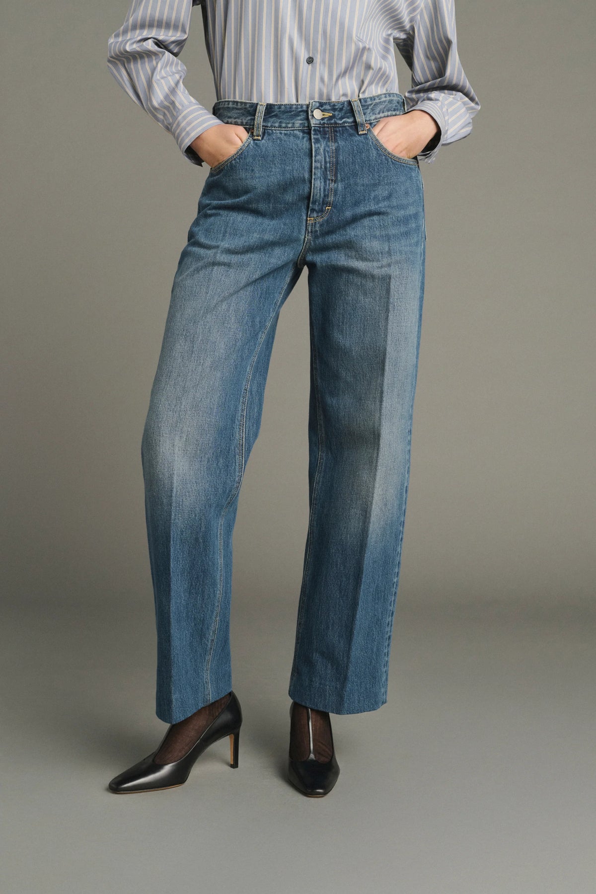 Soeur Jerry Jeans in Washed Blue