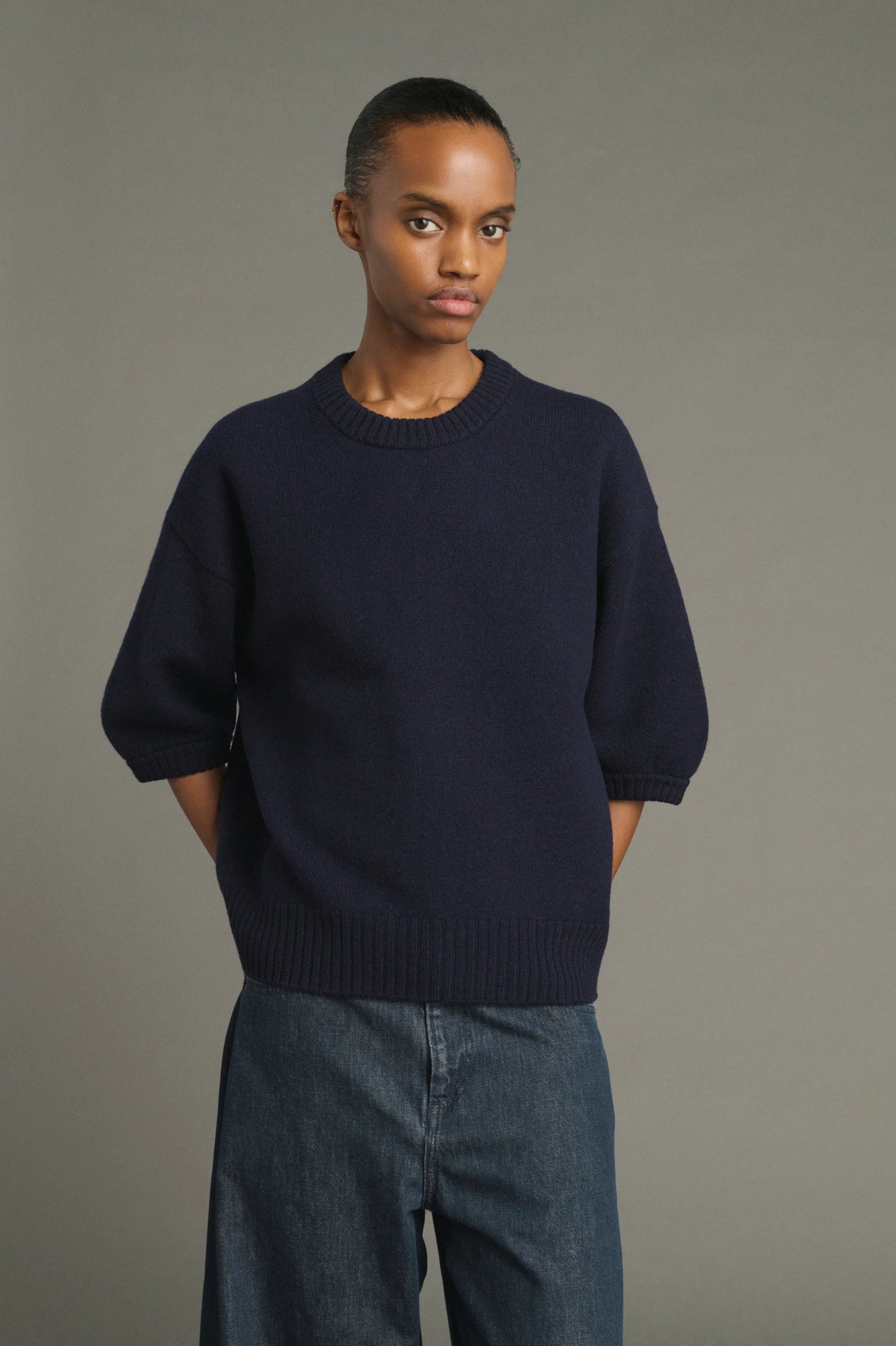 Soeur Lise Pullover Knit in Navy