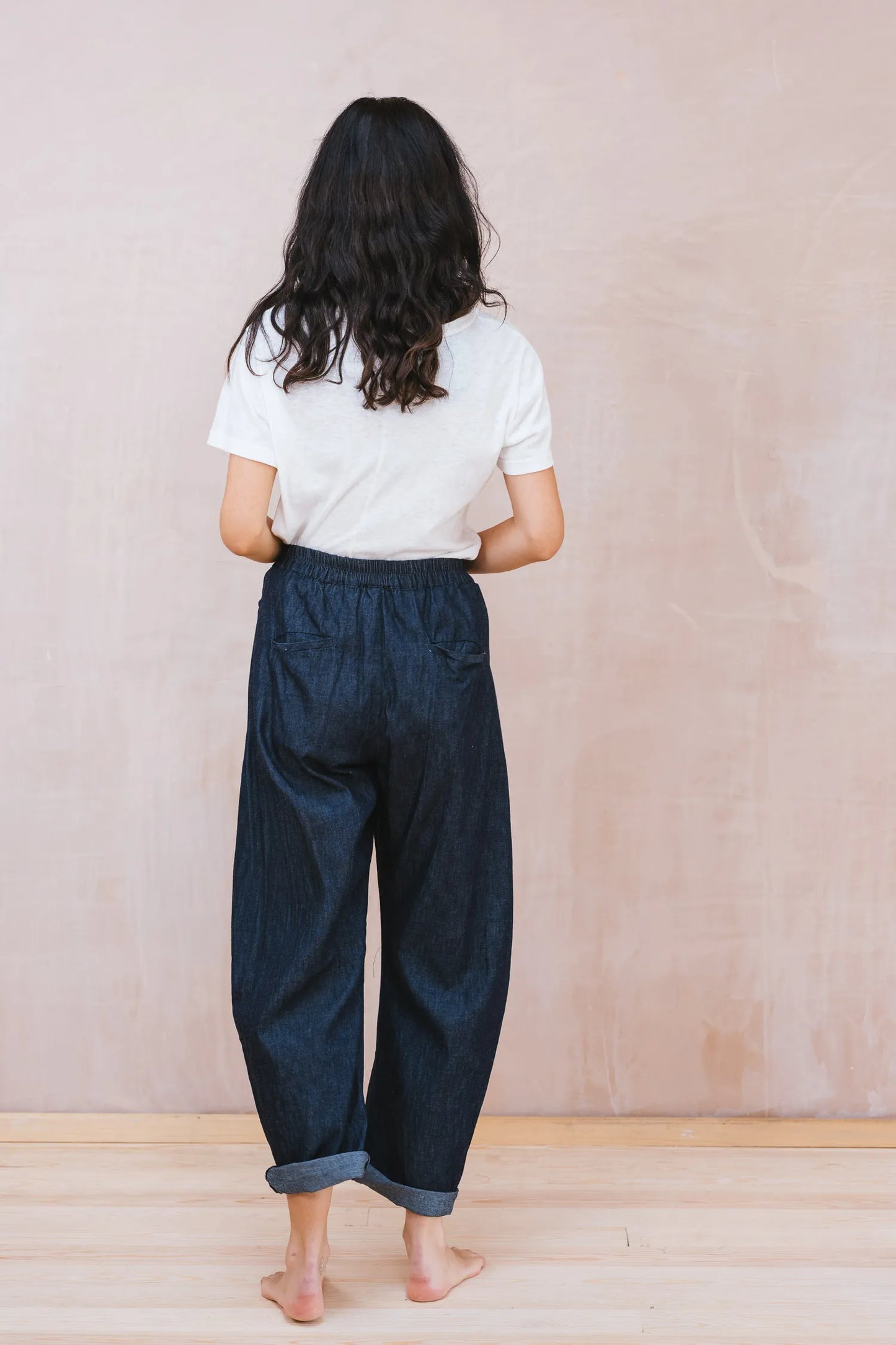 SULA Everyday Trousers in Blue Denim