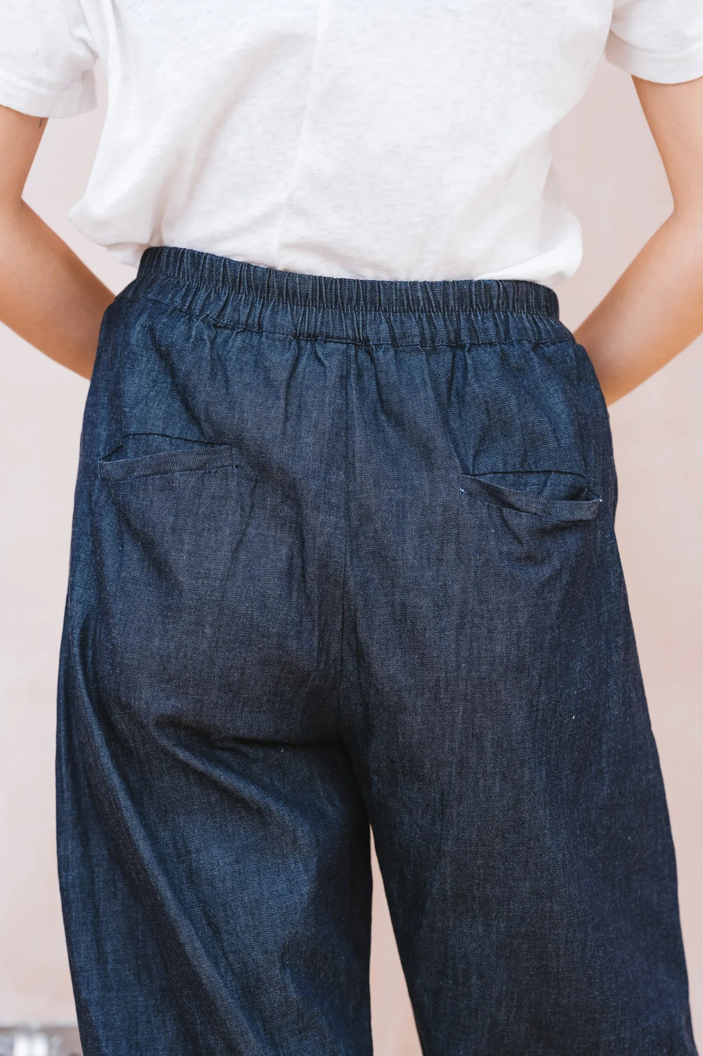 SULA Everyday Trousers in Blue Denim