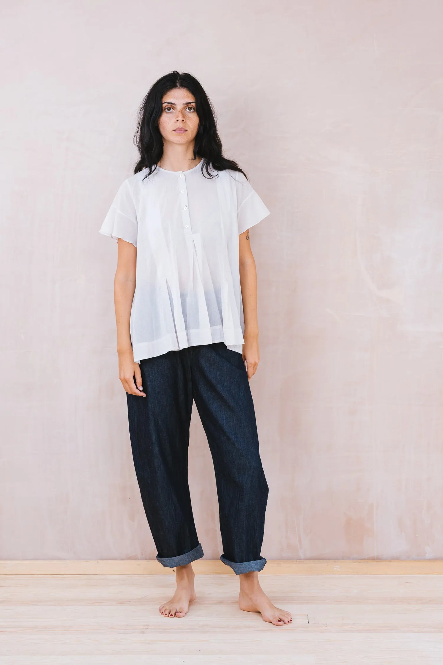 SULA Everyday Trousers in Blue Denim