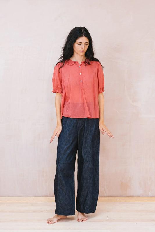 SULA Sweet Blouse in Faded Red