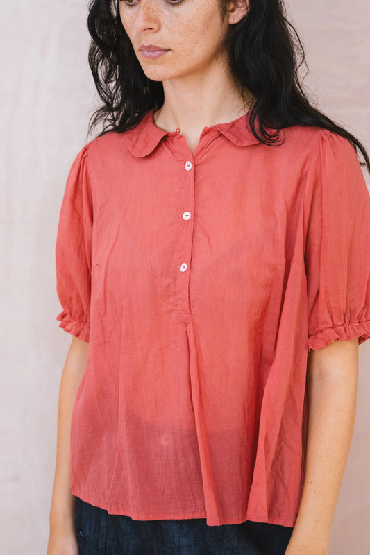 SULA Sweet Blouse in Faded Red