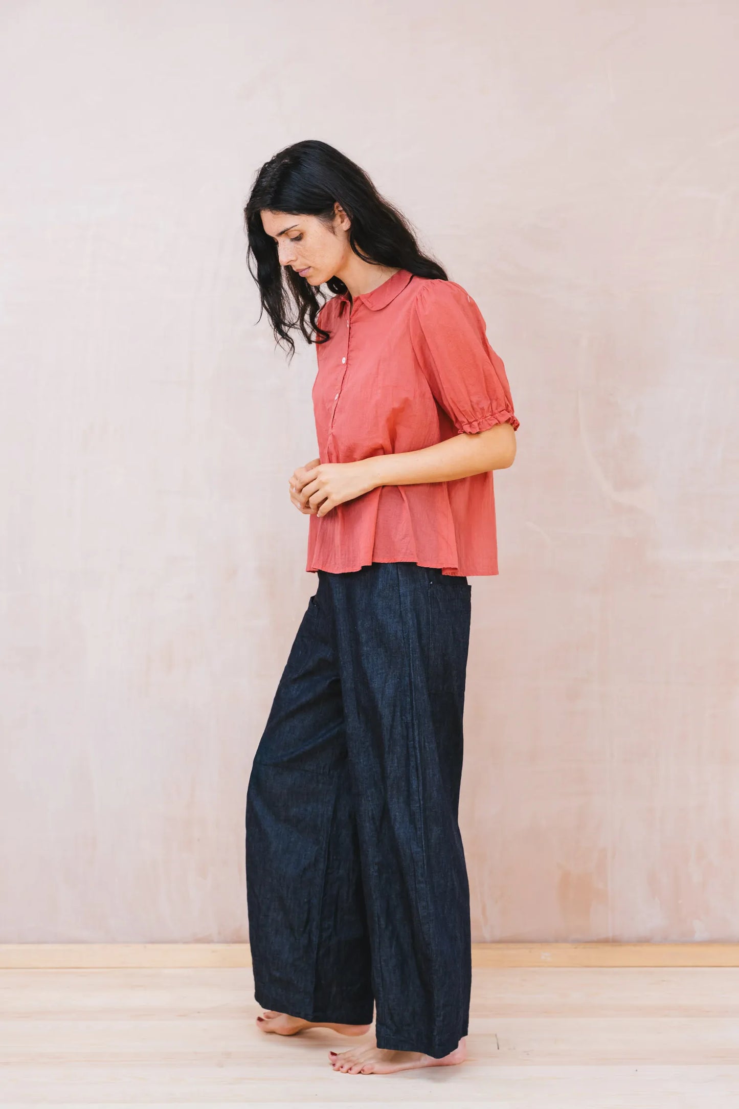 SULA Sweet Blouse in Faded Red