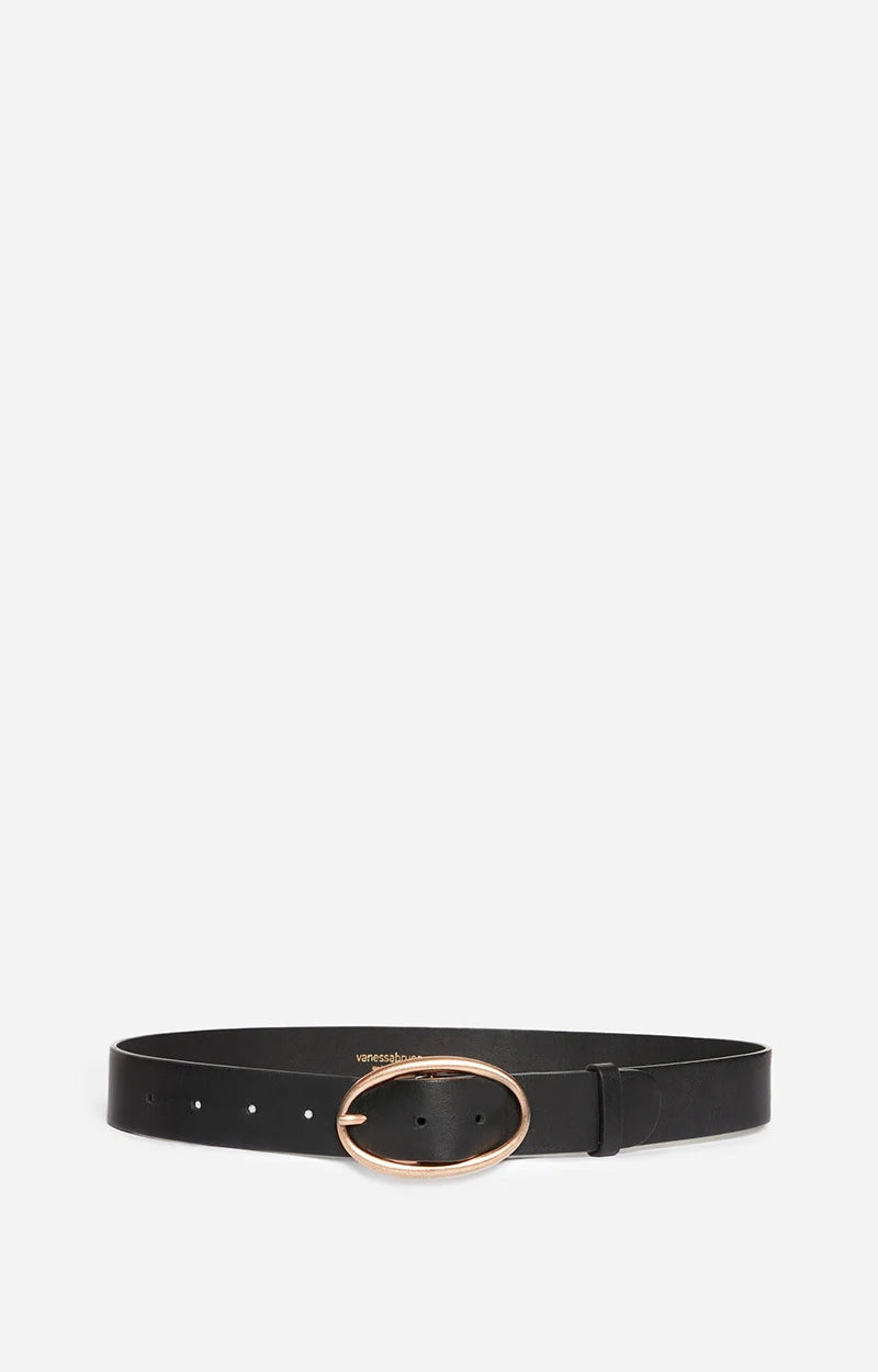 Vanessa Bruno Black Leather Belt