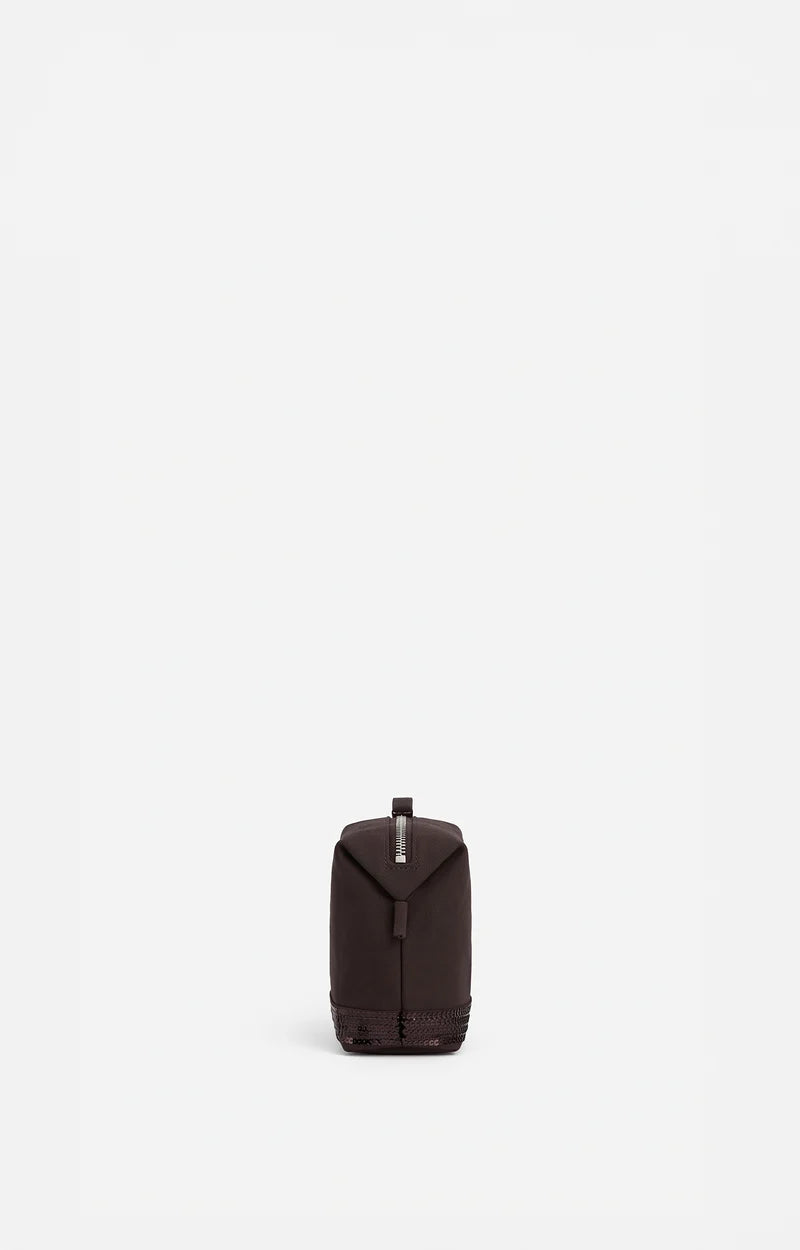 Vanessa Bruno Small Canvas Pochette in Coffee