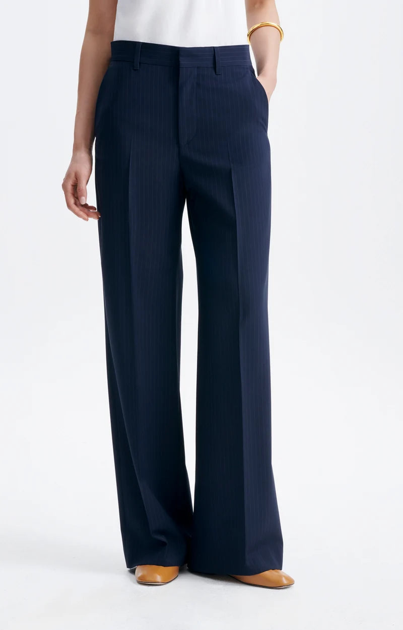 Vanessa Bruno Dulce Navy Pinstripe Trousers