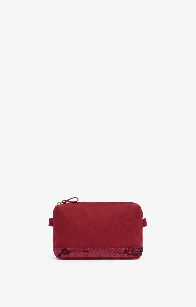 Vanessa Bruno Small Canvas Pochette in Goji