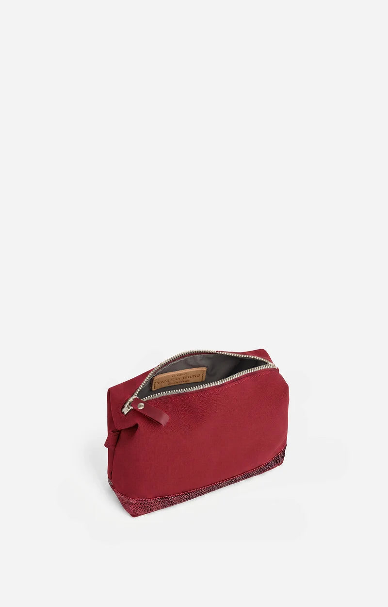 Vanessa Bruno Small Canvas Pochette in Goji