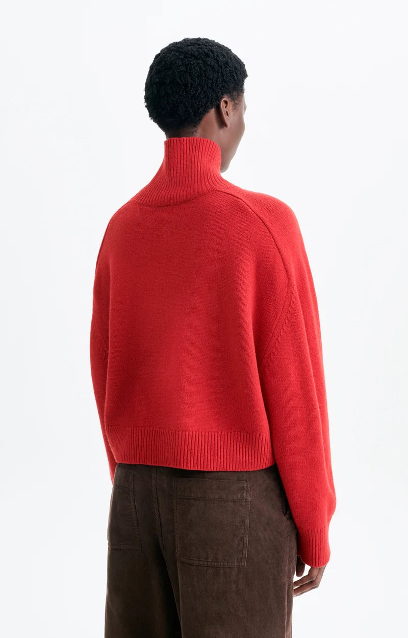 Vanessa Bruno Ballerine Turtleneck in Red