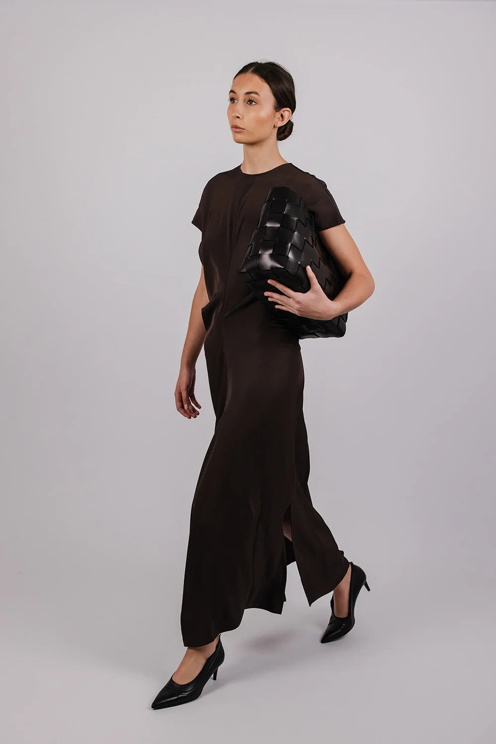 Vic and Bert Cleo Maxi Dress in Brown