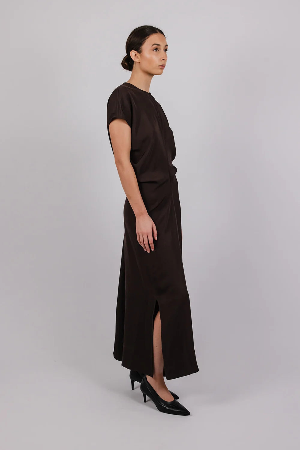 Vic and Bert Cleo Maxi Dress in Brown