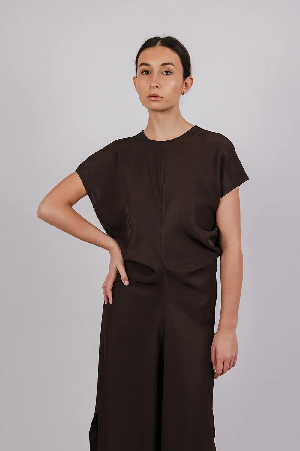 Vic and Bert Cleo Maxi Dress in Brown