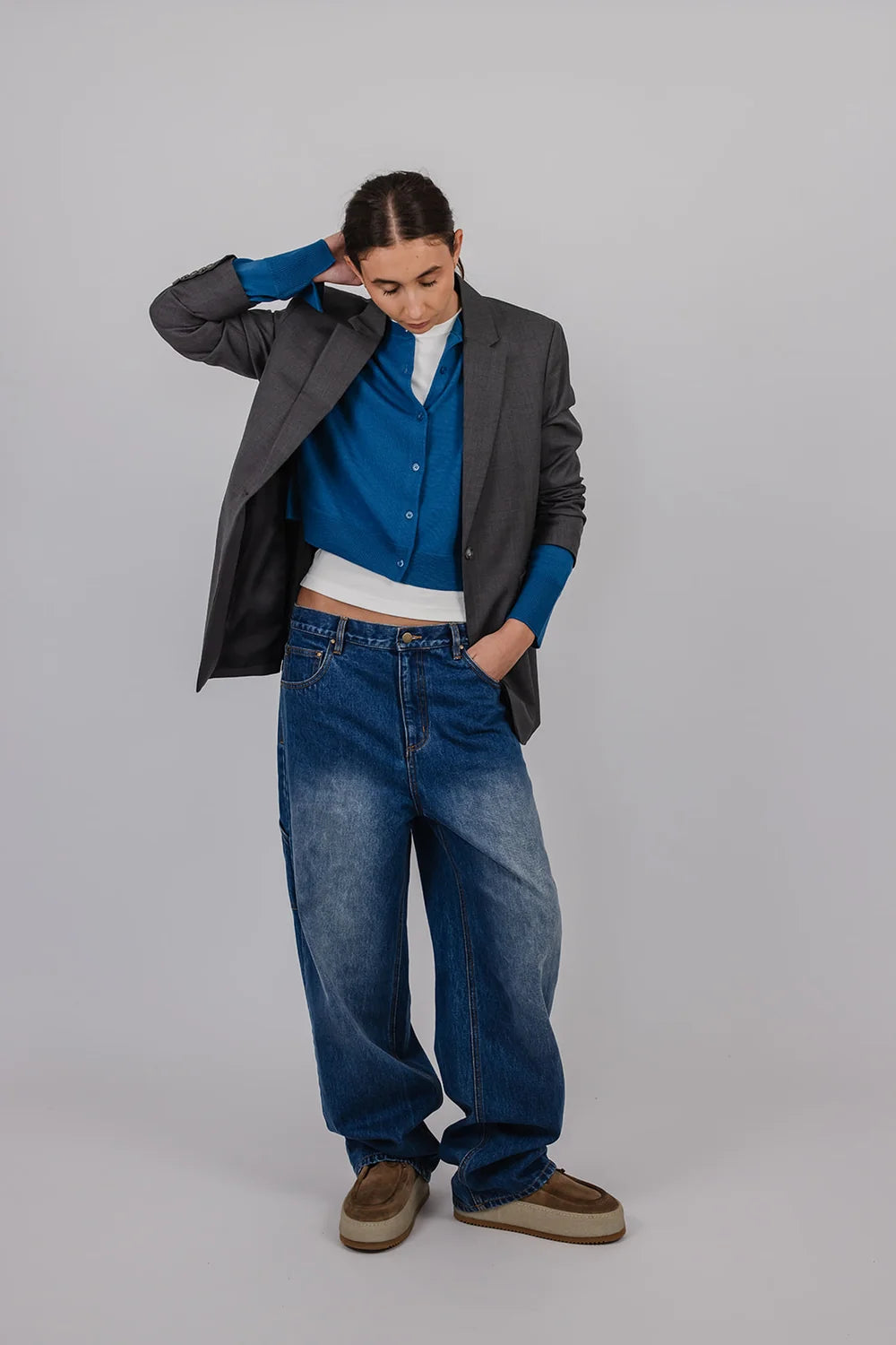 Vic and Bert Tailored Jacket in Grey