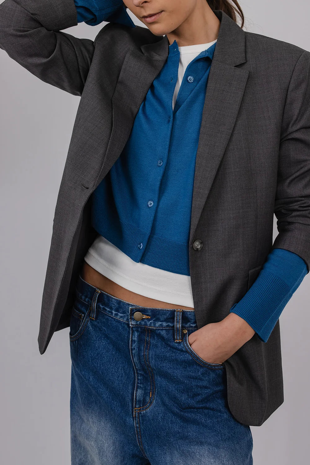 Vic and Bert Tailored Jacket in Grey
