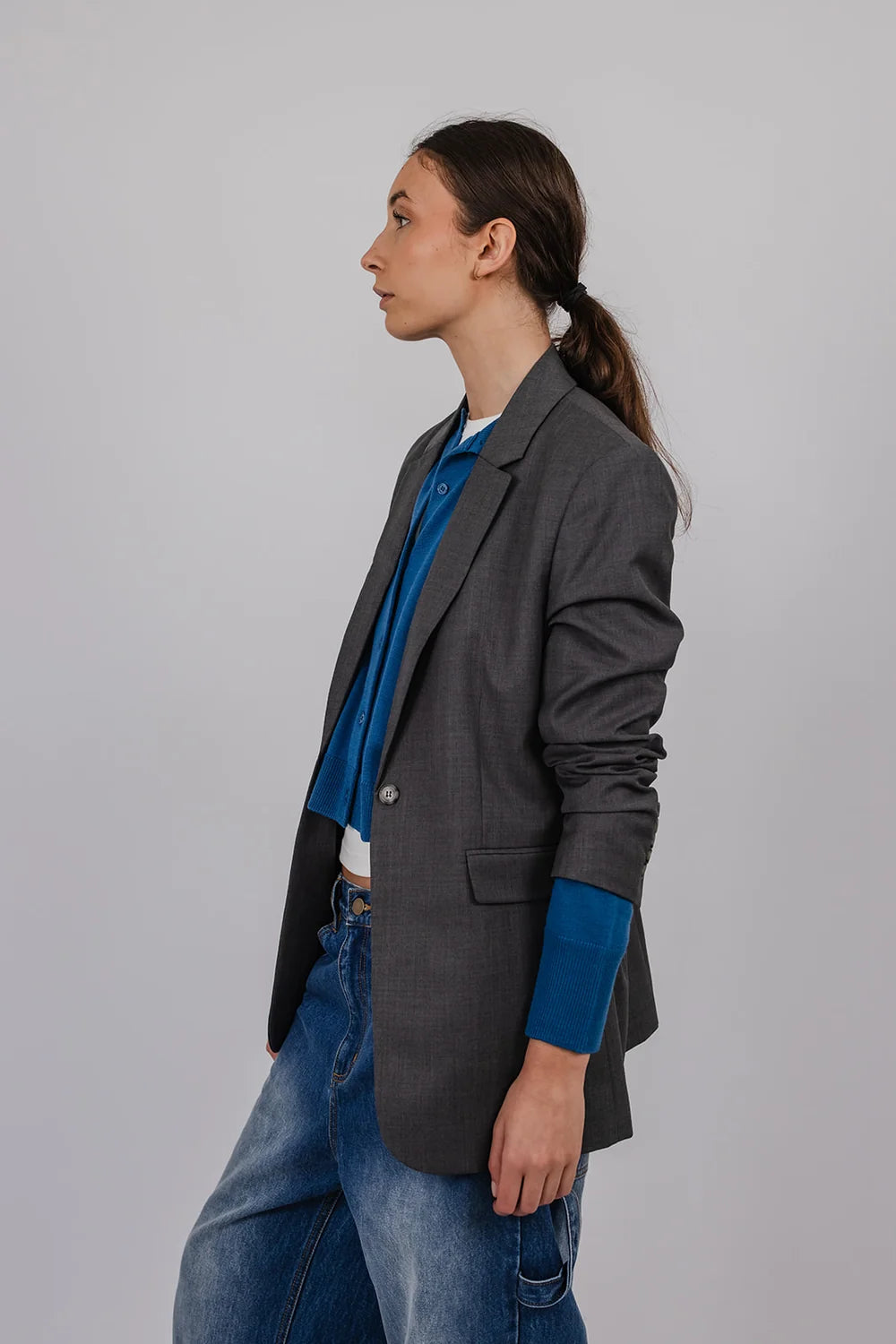 Vic and Bert Tailored Jacket in Grey
