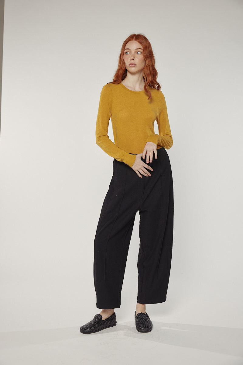 Amente Wool Blend Pintuck Pants
