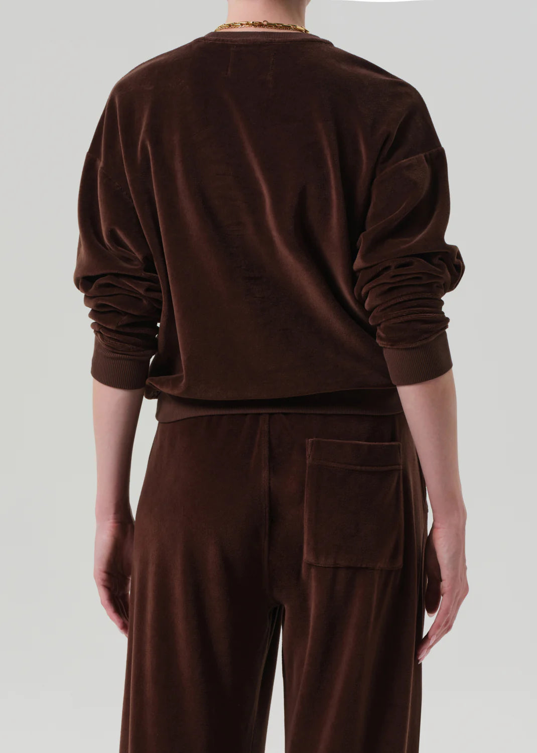 Citizens of Humanity Brown Velour Sweatshirt
