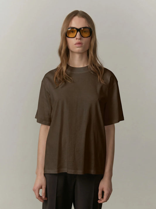 Herskind Larsson T-shirt in Dark Brown