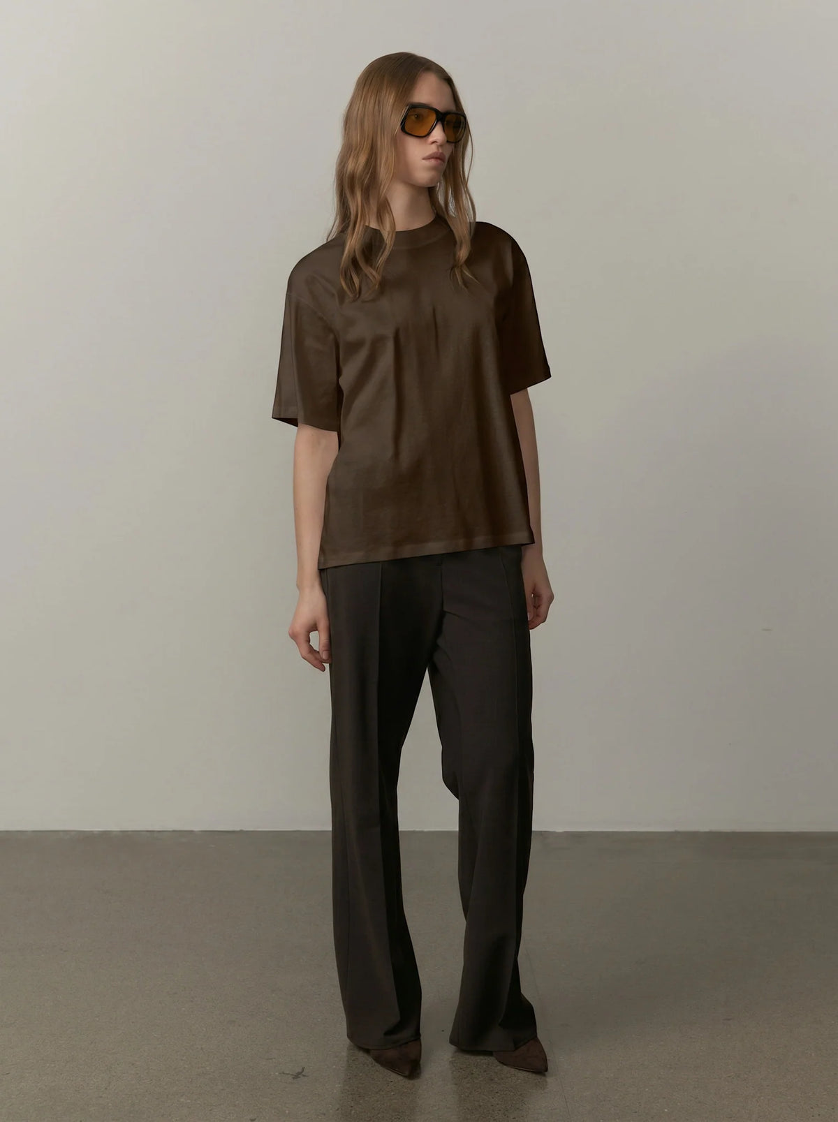 Herskind Larsson T-shirt in Dark Brown
