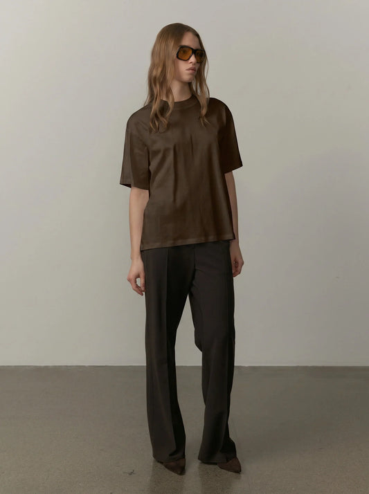Herskind Larsson T-shirt in Dark Brown